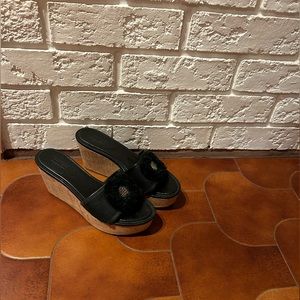 Coach Jasmin platform sandals, size 7